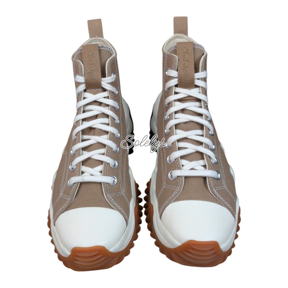 Converse Run Star Motion High Canvas Sand Dune Tan Platform Sneaker Womens 9.5